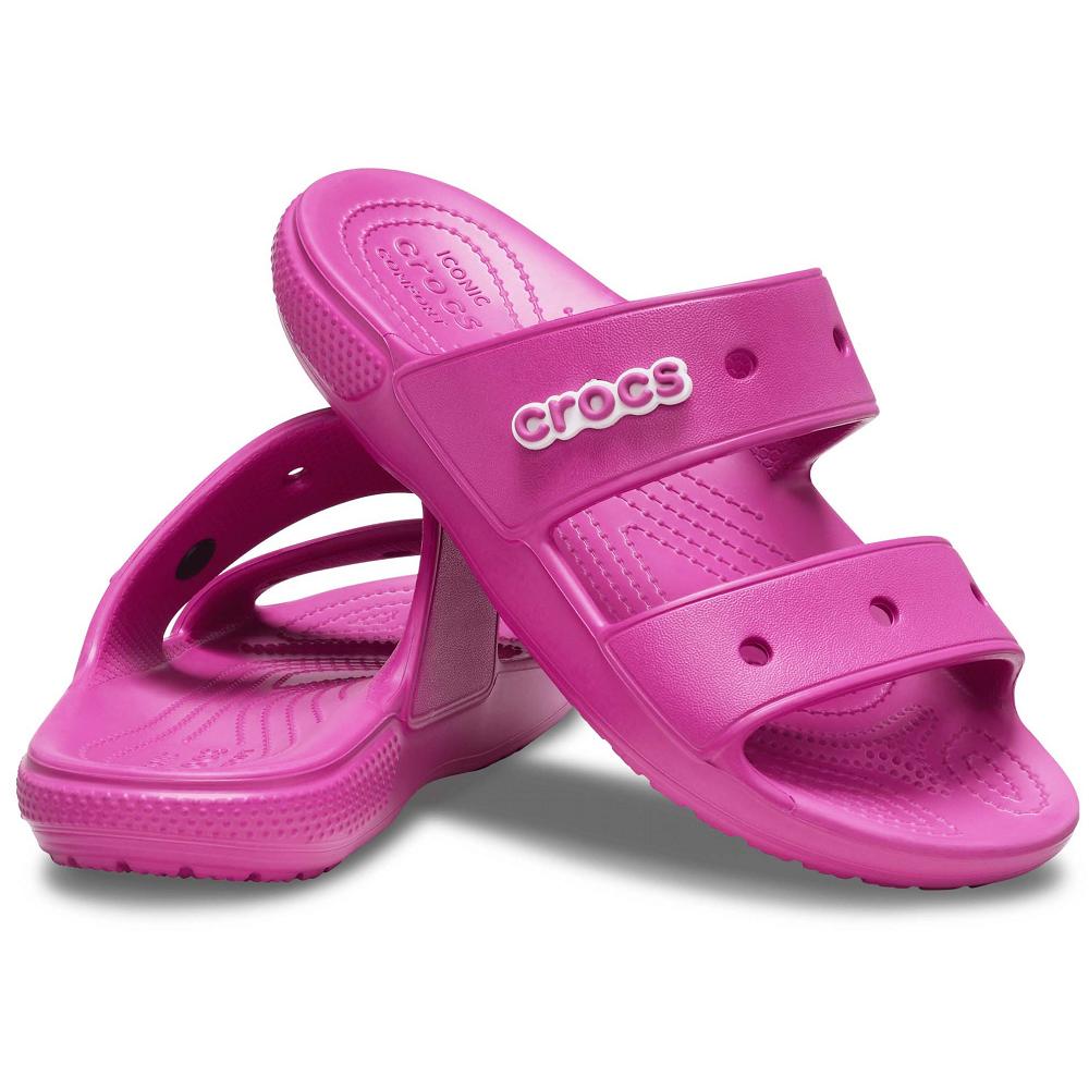 Pink Men's Crocs Classic Sandal Slides | NZ 1290HAPK